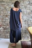 Oscar Drape Trapeze Tank Ink Navy